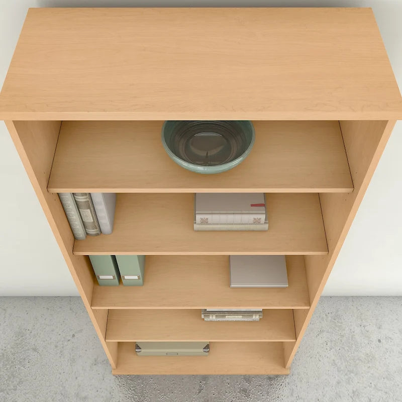 Bibliothèque haute à 5 tablettes réglables