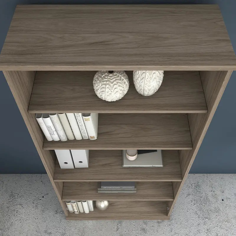 Bibliothèque haute à 5 tablettes réglables