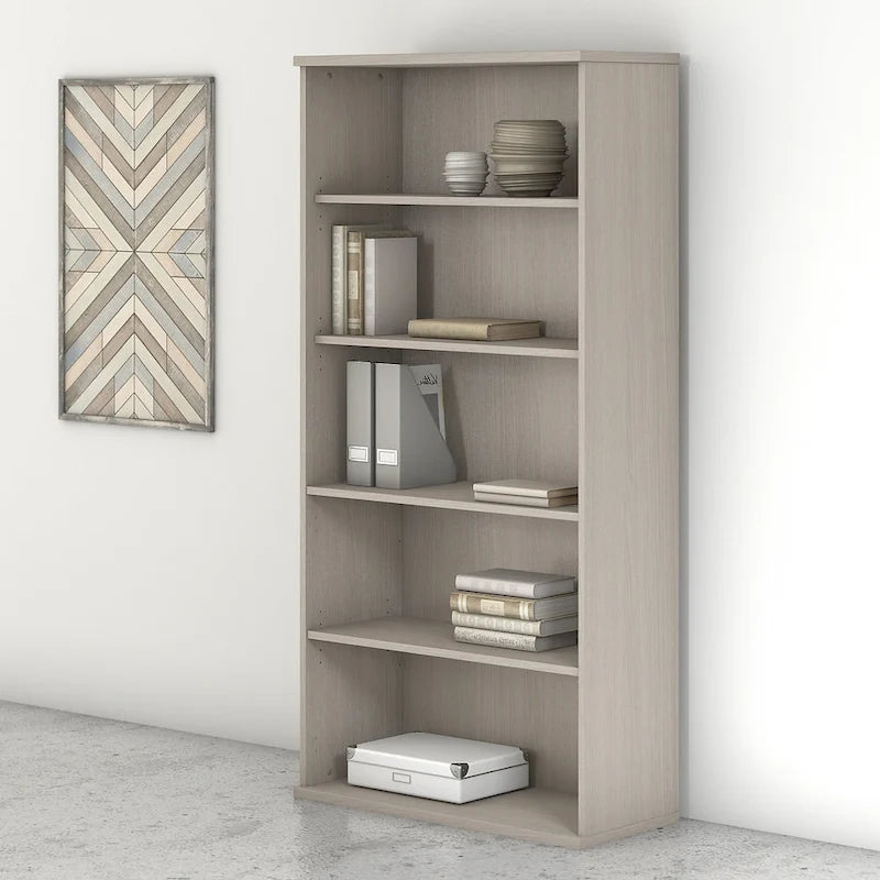 Bibliothèque haute à 5 tablettes réglables