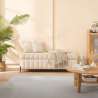 49.21Wide Velvet Storage Soft Bench for Living Room, Entryway and Bedroom