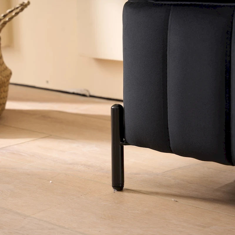 49.21Wide Velvet Storage Soft Bench for Living Room, Entryway and Bedroom