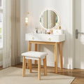 Table de maquillage avec écran tactile et 3 modes d'éclairage - Voir les détails