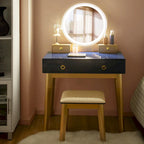 Costway Vanity Makeup Table Touch Screen 3 Lighting Modes Dressing - See Details