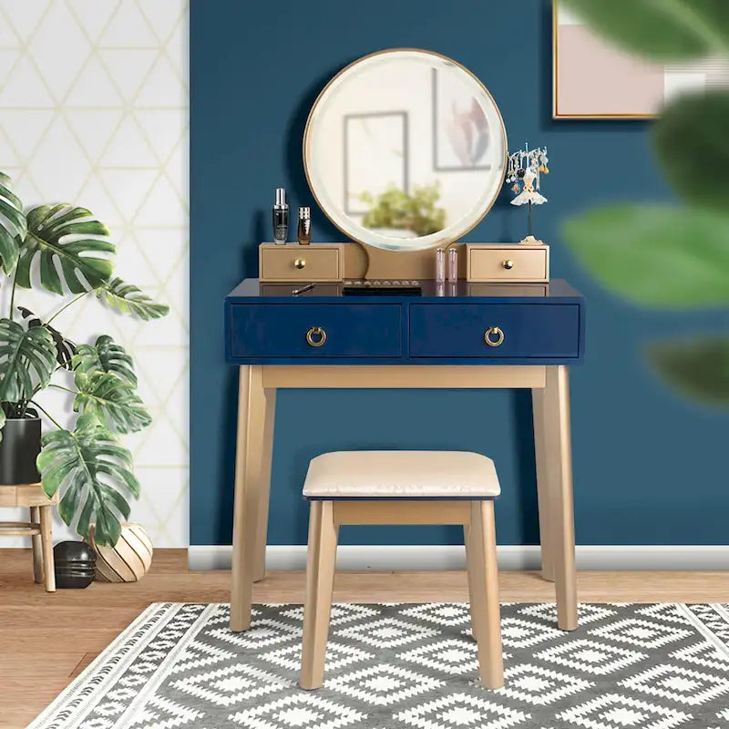 Table de maquillage avec écran tactile et 3 modes d'éclairage - Voir les détails
