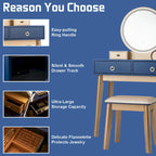 Table de maquillage avec écran tactile et 3 modes d'éclairage - Voir les détails
