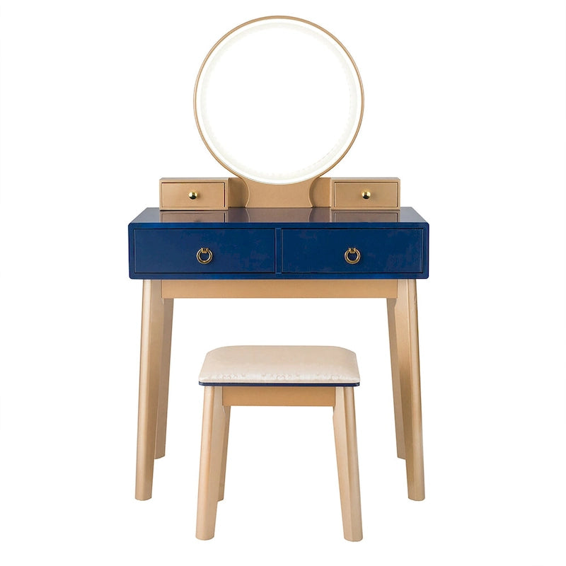 Table de maquillage avec écran tactile et 3 modes d'éclairage - Voir les détails