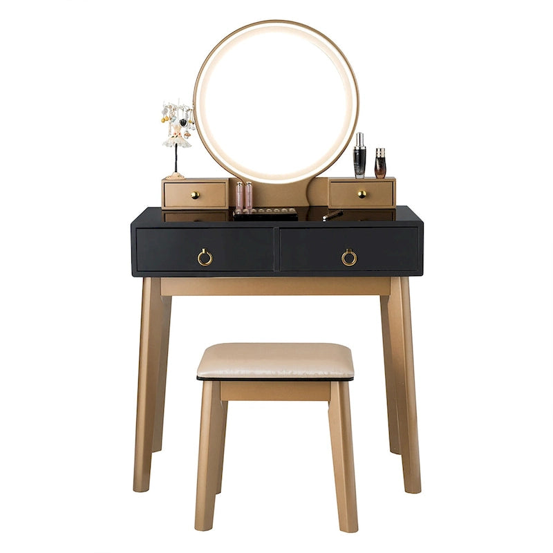 Table de maquillage avec écran tactile et 3 modes d'éclairage - Voir les détails