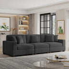 Canapé modulaire surdimensionné et moderne avec oreillers