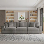 Canapé modulaire surdimensionné et moderne avec oreillers