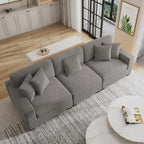 Canapé modulaire surdimensionné et moderne avec oreillers