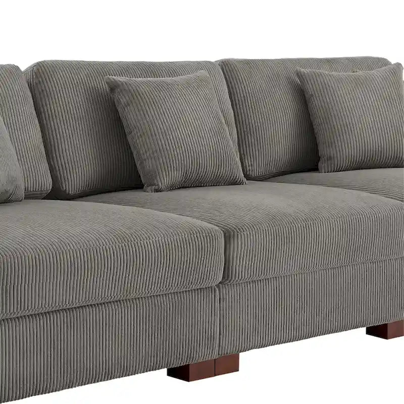 Canapé modulaire surdimensionné et moderne avec oreillers