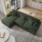 Canapé modulaire surdimensionné et moderne avec oreillers
