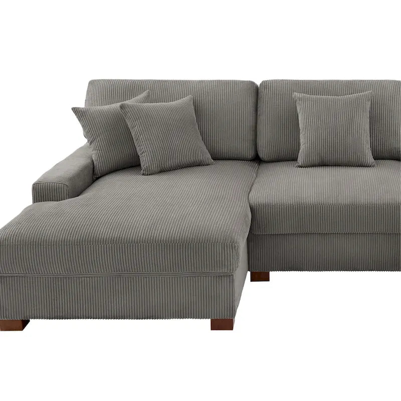 Canapé modulaire surdimensionné et moderne avec oreillers