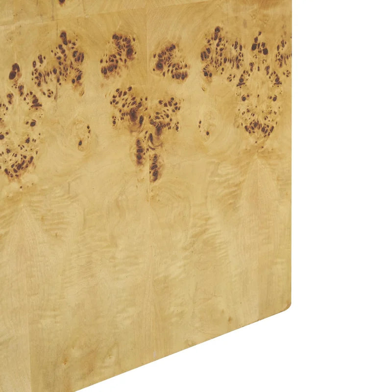 Table d'appoint carrée/cubique en bois, motif grain de bois - marron