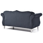 68-inch velvet two-seater sofa with 2 cushions - 68 inches long x 35 inches wide x 34 inches high