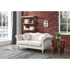 68-inch velvet two-seater sofa with 2 cushions - 68 inches long x 35 inches wide x 34 inches high