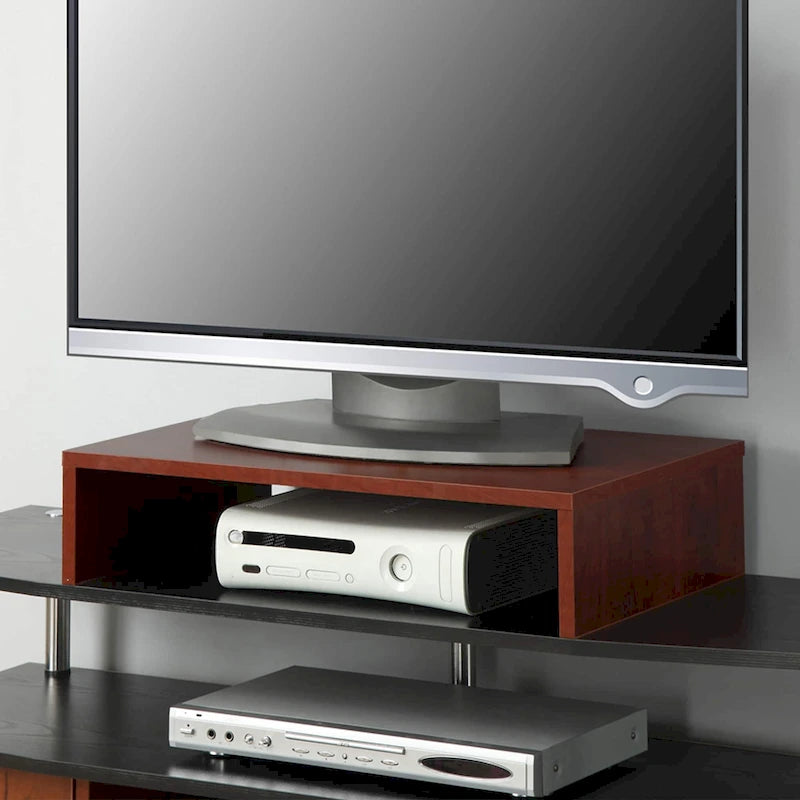 Rehausseur TV/moniteur compact et pratique, adapté aux téléviseurs jusqu'à 26 pouces.