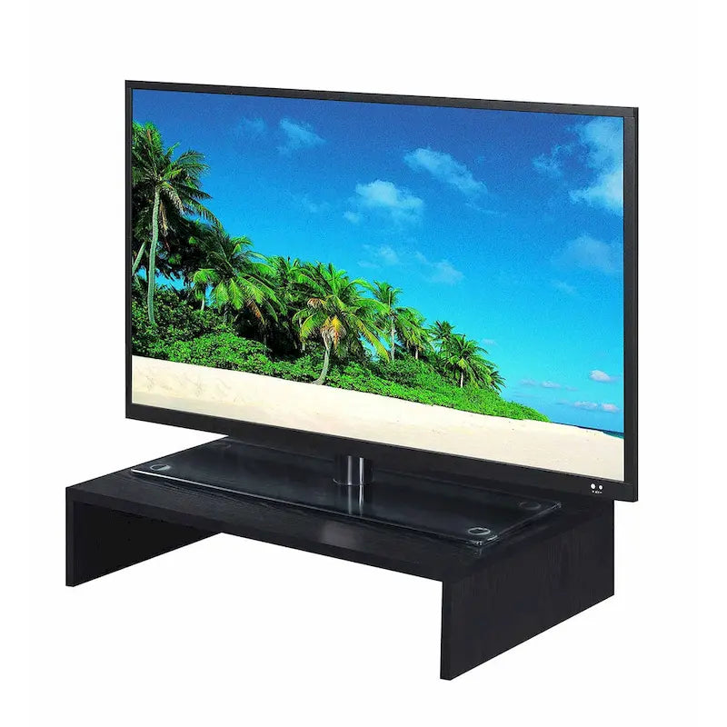 Rehausseur TV/moniteur compact et pratique, adapté aux téléviseurs jusqu'à 26 pouces.