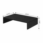 Rehausseur TV/moniteur compact et pratique, adapté aux téléviseurs jusqu'à 26 pouces.
