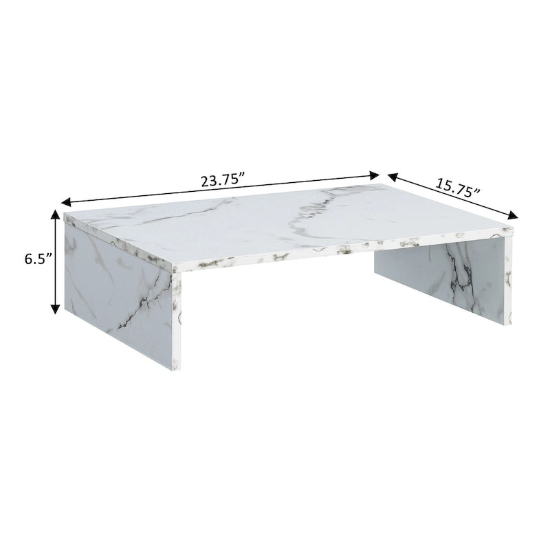 Rehausseur TV/moniteur compact et pratique, adapté aux téléviseurs jusqu'à 26 pouces.