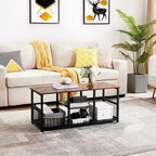 TV Stand Industrial Entertainment Center Media Console Table with Storage and Mesh Shelf for Living Room/Bedroom, Brown