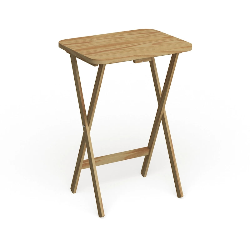 Table de service traditionnelle en bois massif, 5 pièces