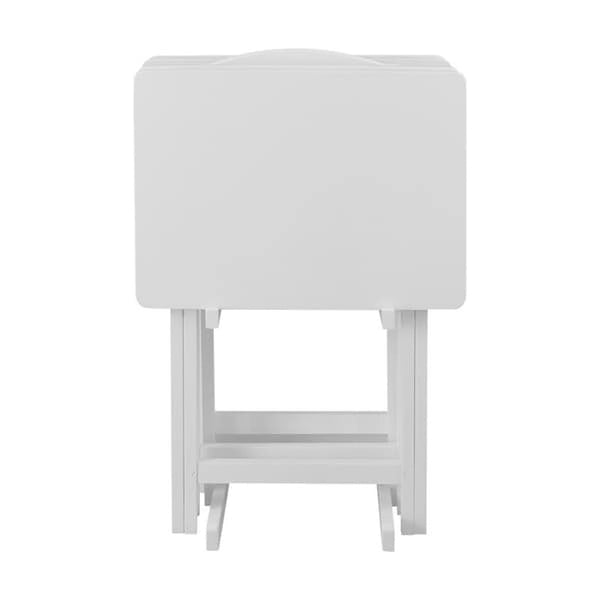 Table de service traditionnelle en bois massif, 5 pièces
