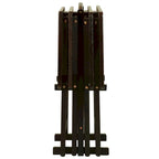 Table de service traditionnelle en bois massif, 5 pièces