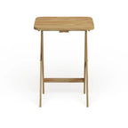 Table de service traditionnelle en bois massif, 5 pièces