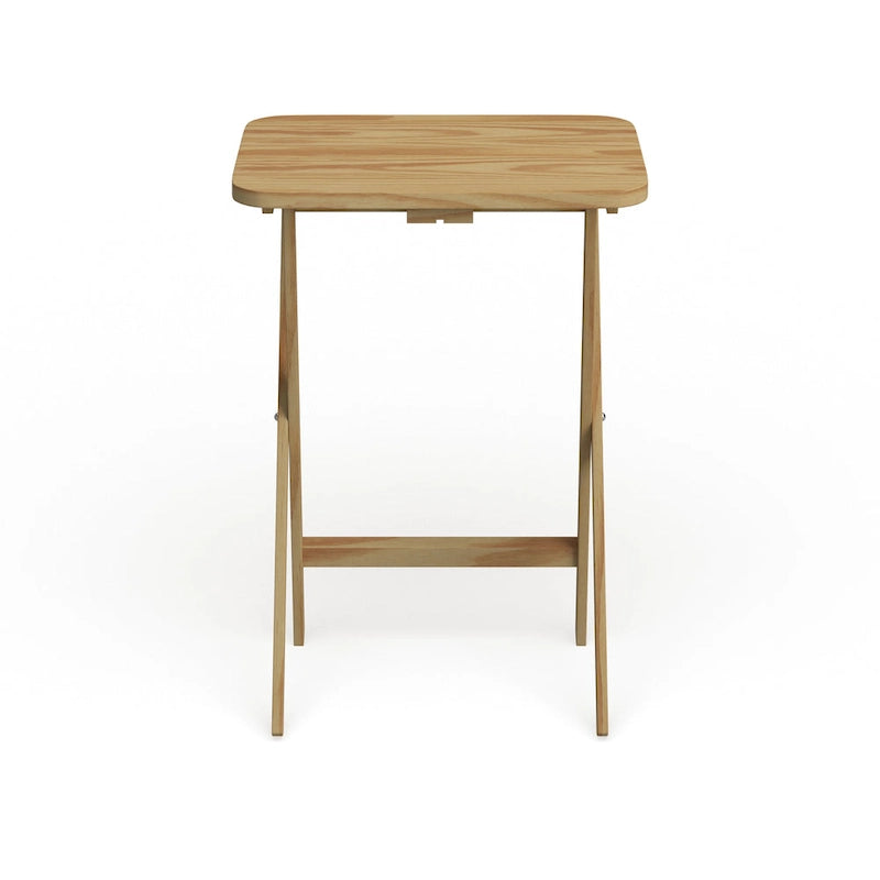 Table de service traditionnelle en bois massif, 5 pièces