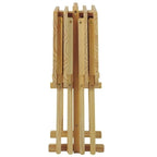 Table de service traditionnelle en bois massif, 5 pièces