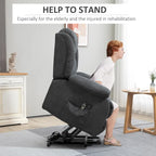 Fauteuil inclinable releveur électrique pour personnes âgées de grande taille avec massage