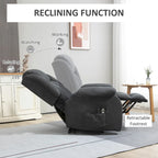 Fauteuil inclinable releveur électrique pour personnes âgées de grande taille avec massage