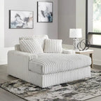 Roundhill Furniture Azulu Oversized Chaise, with Cup holders and USB Charging
