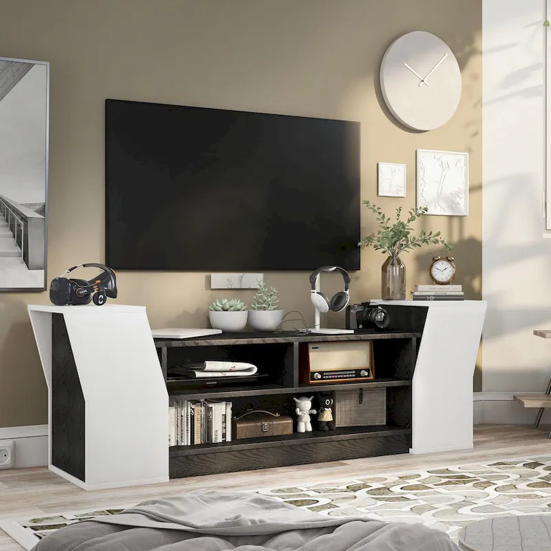 71-inch three-tier open TV cabinet