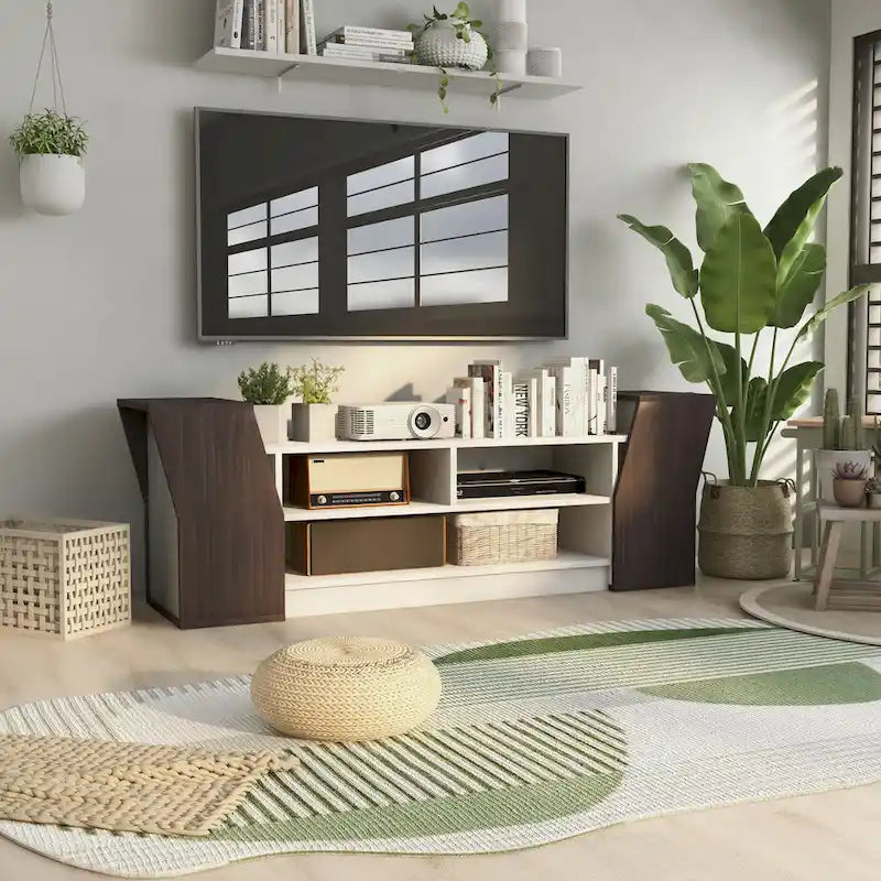71-inch three-tier open TV cabinet