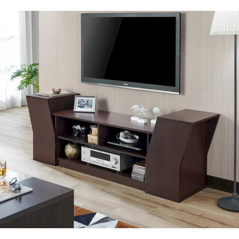 71-inch three-tier open TV cabinet