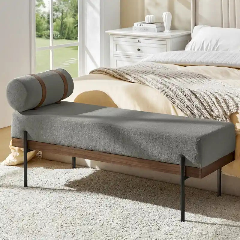 Entryway Bench with Removable Pillow