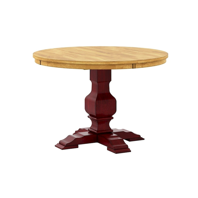 Table ronde bicolore