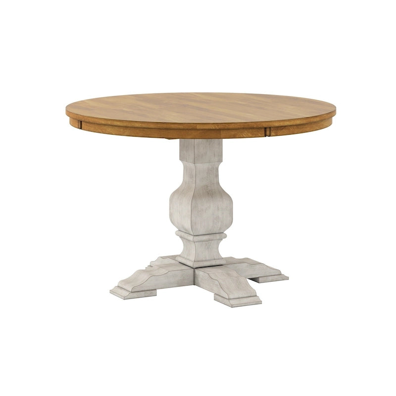 Table ronde bicolore