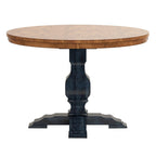 Table ronde bicolore