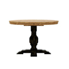 Table ronde bicolore