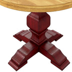 Table ronde bicolore