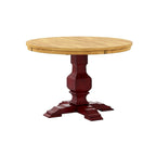 Table ronde bicolore