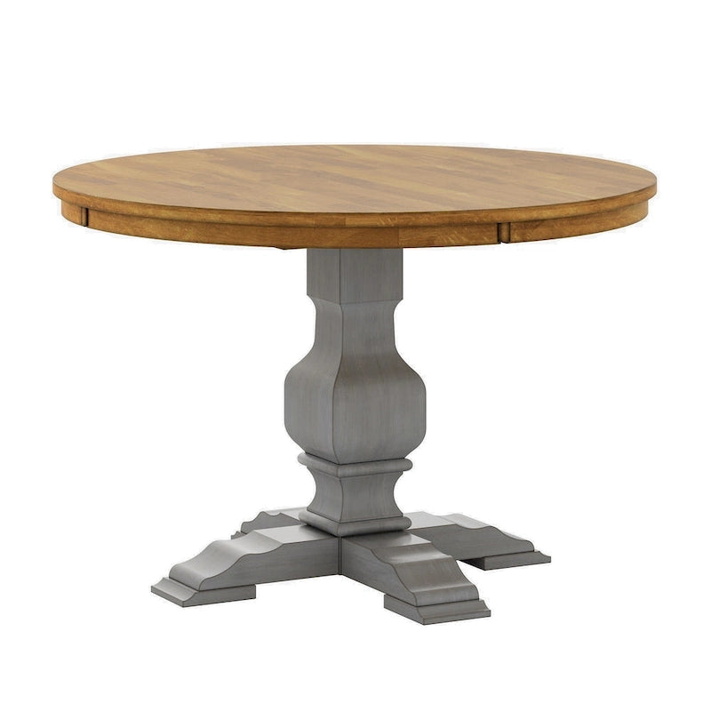 Table ronde bicolore