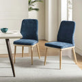 Chaise de salle à manger moderne capitonnée de style médiéval (deux pièces)