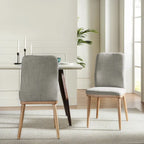 Chaise de salle à manger moderne capitonnée de style médiéval (deux pièces)