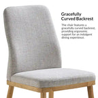 Chaise de salle à manger moderne capitonnée de style médiéval (deux pièces)