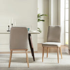 Chaise de salle à manger moderne capitonnée de style médiéval (deux pièces)