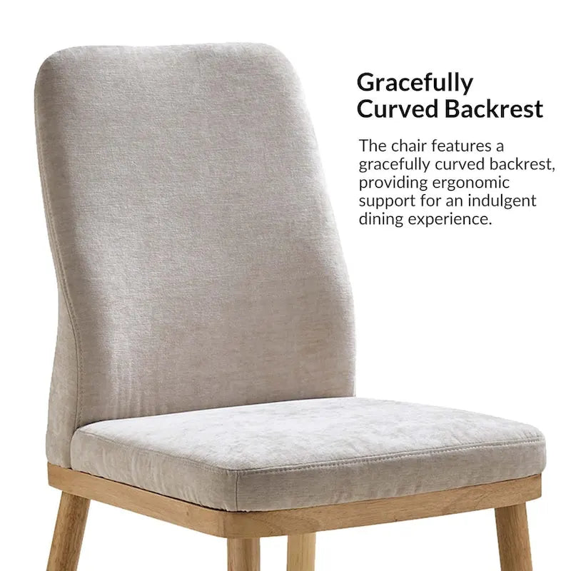 Chaise de salle à manger moderne capitonnée de style médiéval (deux pièces)